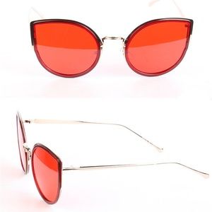 Red Frame Sunglasses